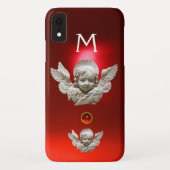 Coques Case-Mate iPhone FLORENTINE RENAISSANCE ANGEL Roue rubis Monogramme (Dos)