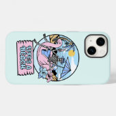 Coques Case-Mate iPhone Flotteur Flamant Rose Squelette de Plage (Verso (horizontal))