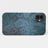 Coques Case-Mate iPhone Flourish bleu (Dos (Horizontal))