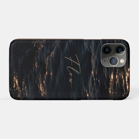 Coques Case-Mate iPhone Flow - Eaux Profondes (Dos (Horizontal))