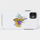 Coques Case-Mate iPhone Flower bee with wild plants (Dos (Horizontal))