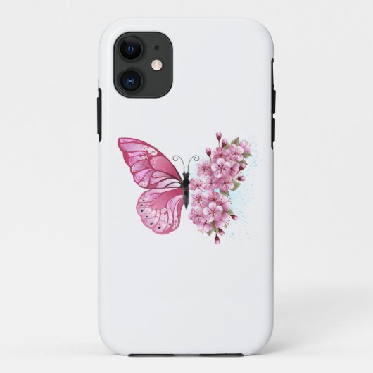 Coques Case-Mate iPhone Flower Butterfly (Dos)