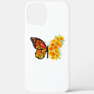 Case-Mate iPhone Case Flower Butterfly with Yellow California Poppy