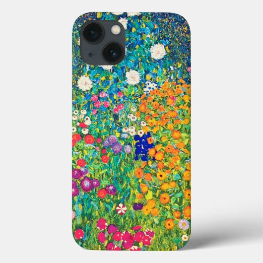Coques Case-Mate iPhone Flower Garden, Gustav Klimt (Verso)