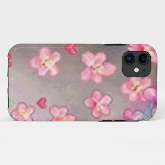 Coques Case-Mate iPhone flower pattern marble (Dos (Horizontal))