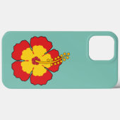 Coques Case-Mate iPhone Flower rouge hibiscus (Verso (horizontal))