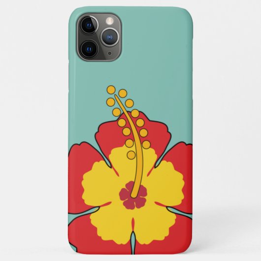 Coques Case-Mate iPhone Flower rouge hibiscus (Dos)