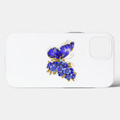 Coques Case-Mate iPhone Flower Sapphire Butterfly (Verso (horizontal))