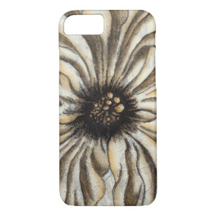 Coque iPhone 7 Flowerhead Fresco sur Tan Arrière - plan