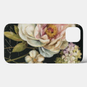 Coques Case-Mate iPhone Flowers on Black (Verso (horizontal))