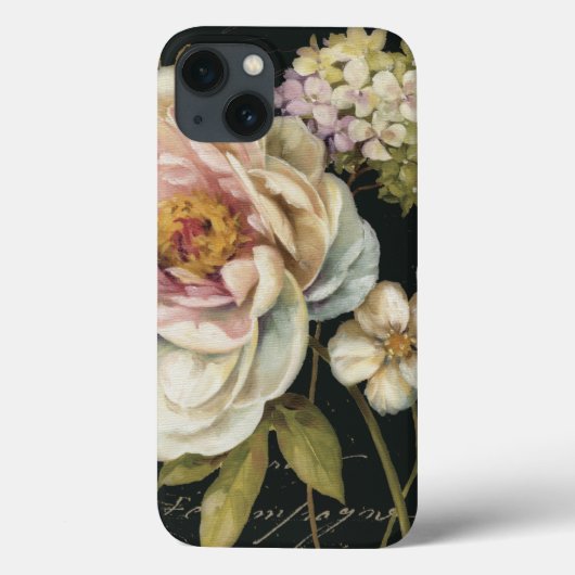Coques Case-Mate iPhone Flowers on Black (Verso)