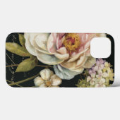 Coques Case-Mate iPhone Flowers on Black (Verso (horizontal))