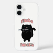 Coques Case-Mate iPhone Fluate Fanatique Rose Noir Chat mignonne (Verso)