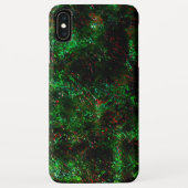 Coques Case-Mate iPhone Fluctuation des taches sombres sur vert et rouge v (Dos)