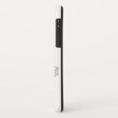 Coques Case-Mate iPhone Fluffez le lapin. Carton noir monochrome (Dos/Gauche)