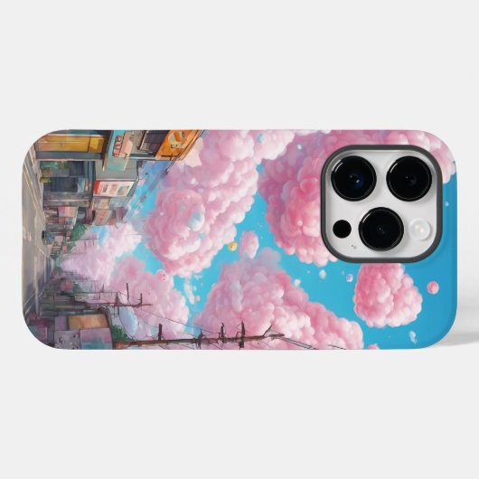 Coques Case-Mate iPhone Fluffy Cotton Candy Sky (Verso (horizontal))