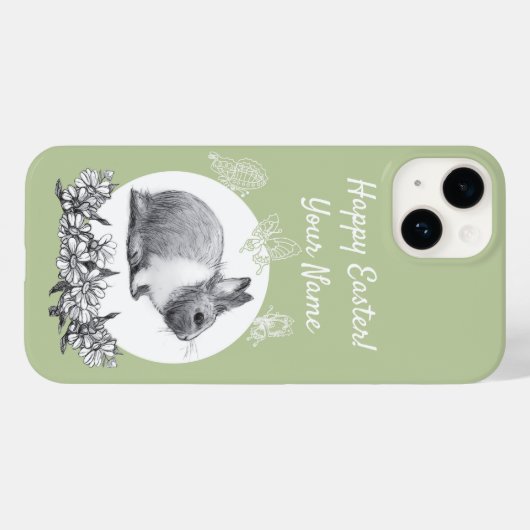 Coques Case-Mate iPhone Fluffy le lapin (Verso (horizontal))