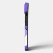Coques Case-Mate iPhone Fluide noir, blanc et violet Abstrait (Verso / Gauche)