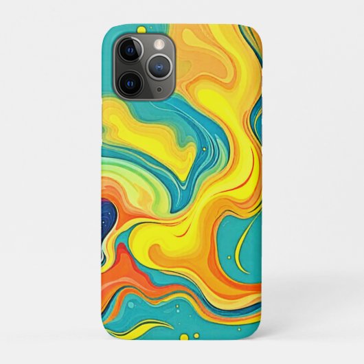 Coques Case-Mate iPhone Fluidité de la Joie : Vagues Abstraites (Dos)