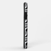 Coques Case-Mate iPhone Flûte Motif Art - noir et blanc (Dos/Droite)