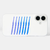 Coques Case-Mate iPhone Flutes Blue Ombre (Verso (horizontal))