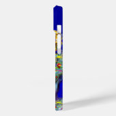 Coques Case-Mate iPhone FLUTISTE EN BLEU / Monogramme de nuit du Carnaval (Verso / Gauche)