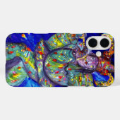 Coques Case-Mate iPhone FLUTISTE EN BLEU / Soirée Carnaval vénitien (Verso (horizontal))