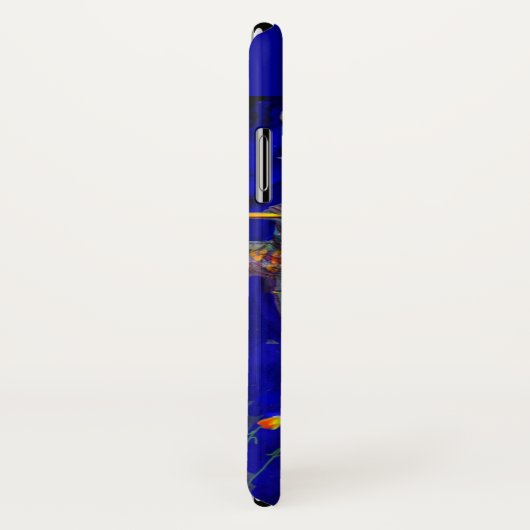 Coques Case-Mate iPhone FLUTISTE EN BLEU / Soirée Carnaval vénitien (Dos/Droite)