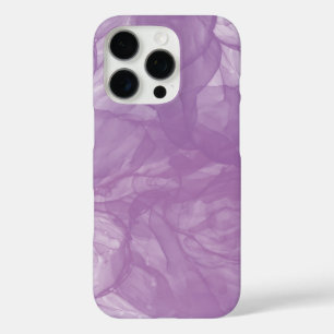 Coques iPhone 16 Pro Flux Abstrait d'encre pourpre - Douceur et mystère