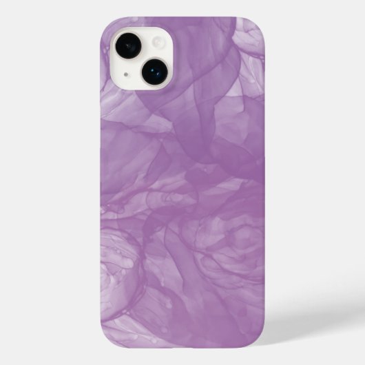 Coques Case-Mate iPhone Flux Abstrait d'encre pourpre - Douceur et mystère (Verso)