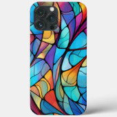 Coques Case-Mate iPhone Flux Abstrait en verre tendu (Verso)
