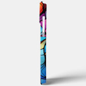 Coques Case-Mate iPhone Flux Abstrait en verre tendu (Verso / Gauche)