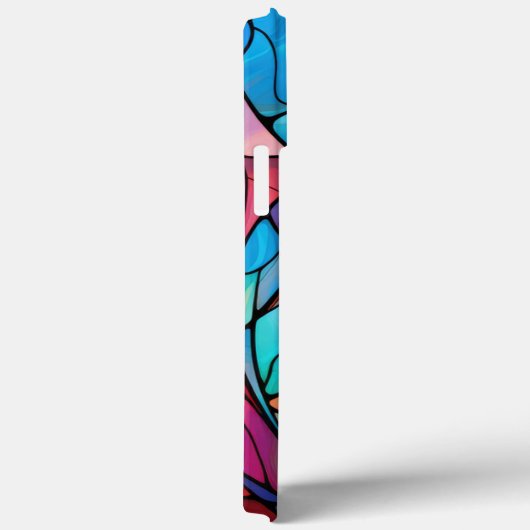 Coques Case-Mate iPhone Flux Abstrait en verre tendu (Verso / Droite)