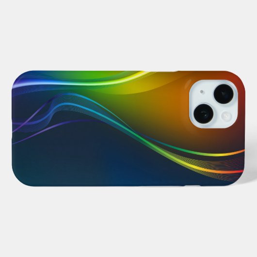 Coques Case-Mate iPhone Flux arc-en-ciel Abstrait (Verso (horizontal))