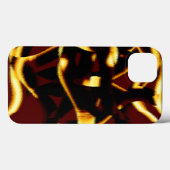 Coques Case-Mate iPhone Flux brûlés jaune semble épouvantable ou vaporisat (Verso (horizontal))