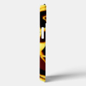 Coques Case-Mate iPhone Flux brûlés jaune semble épouvantable ou vaporisat (Verso / Droite)