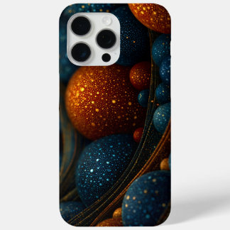 Coque iPhone 15 Pro Max Flux céleste : sphères Abstraites en mouvement