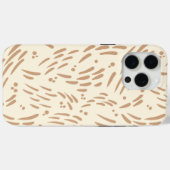 Coques Case-Mate iPhone Flux dans Tan et Crème (Verso (horizontal))