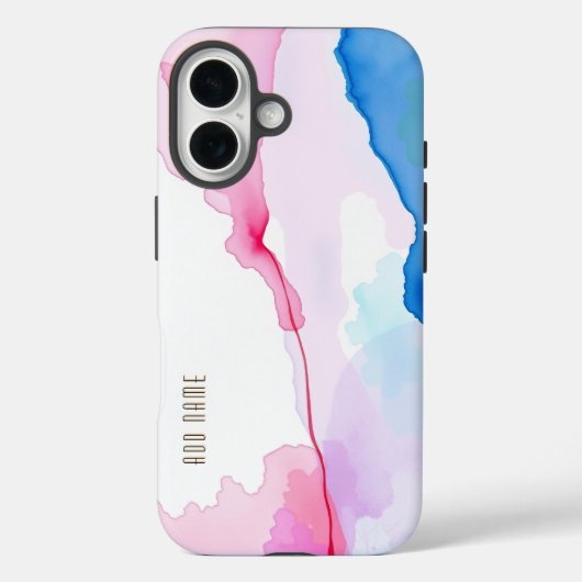 Coques Case-Mate iPhone Flux d'aquarelle Abstrait (Verso)