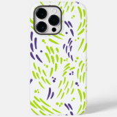Coques Case-Mate iPhone Flux de chaux vert et pourpre (Verso)