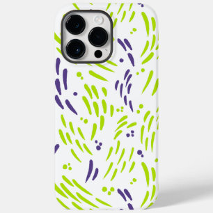 Coque Pour Pour iPhone 14 Pro Max Flux de chaux vert et pourpre