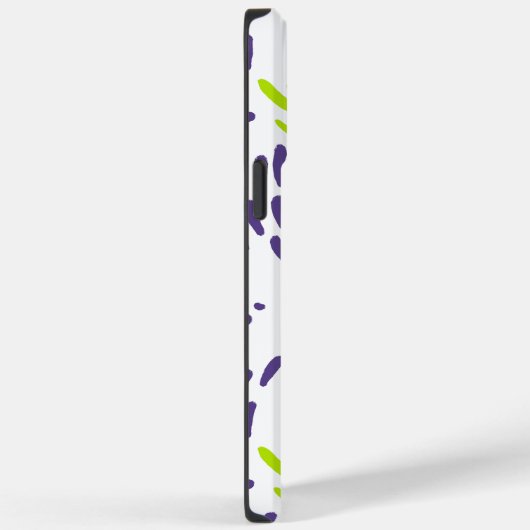 Coques Case-Mate iPhone Flux de chaux vert et pourpre (Verso / Droite)