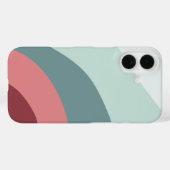 Coques Case-Mate iPhone Flux de couleur de canneberge et de menthe (Verso (horizontal))
