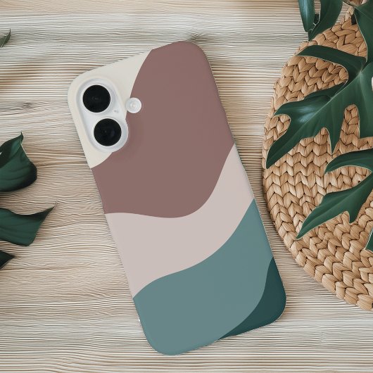 Coques Case-Mate iPhone Flux de couleurs de l'argile et de l'épinette