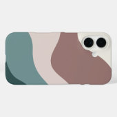 Coques Case-Mate iPhone Flux de couleurs de l'argile et de l'épinette (Verso (horizontal))