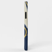 Coques Case-Mate iPhone Flux de la marine et de l'or (Dos/Droite)