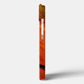 Coques Case-Mate iPhone Flux de lave Abstrait Art fluide Rouge Orange (Verso / Gauche)