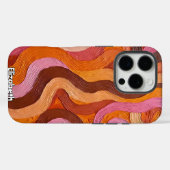 Coques Case-Mate iPhone Flux de moulage : Texture Abstraite dans les teint (Verso (horizontal))