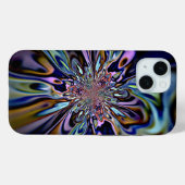 Coques Case-Mate iPhone Flux d'énergie iridescent Art fractal (Verso (horizontal))