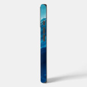 Coques Case-Mate iPhone Flux d'Océan Turquoise de Luxe (Verso / Gauche)